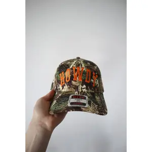 Embroidered 'Howdy' Camo Hat, Unisex, Adult