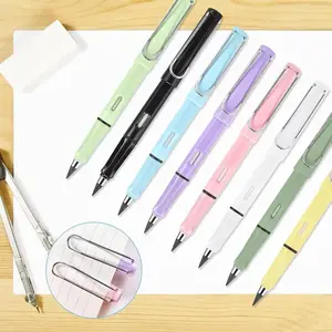 7Pack Forever Pencils for School Student College Adults Writing, Infinity Pencil Cute Inkless Everlasting Pencil with Eraser for Sketching (Black)