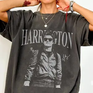 Steve Harrington Bootleg Print T-shirt, Cloud Tee Stranger Thing Shirt, Steve Vintage Shirt, Fan Gift For Him Her, Movie TV Serie Top Menswear Cotton