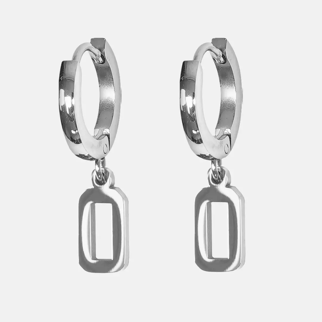 SLEEFS Number Earring Plated Stainless Steel 0–49 Sweat & Water Resistant for Athletes and Style Enthusiasts High-Quality for Active Lifestyle