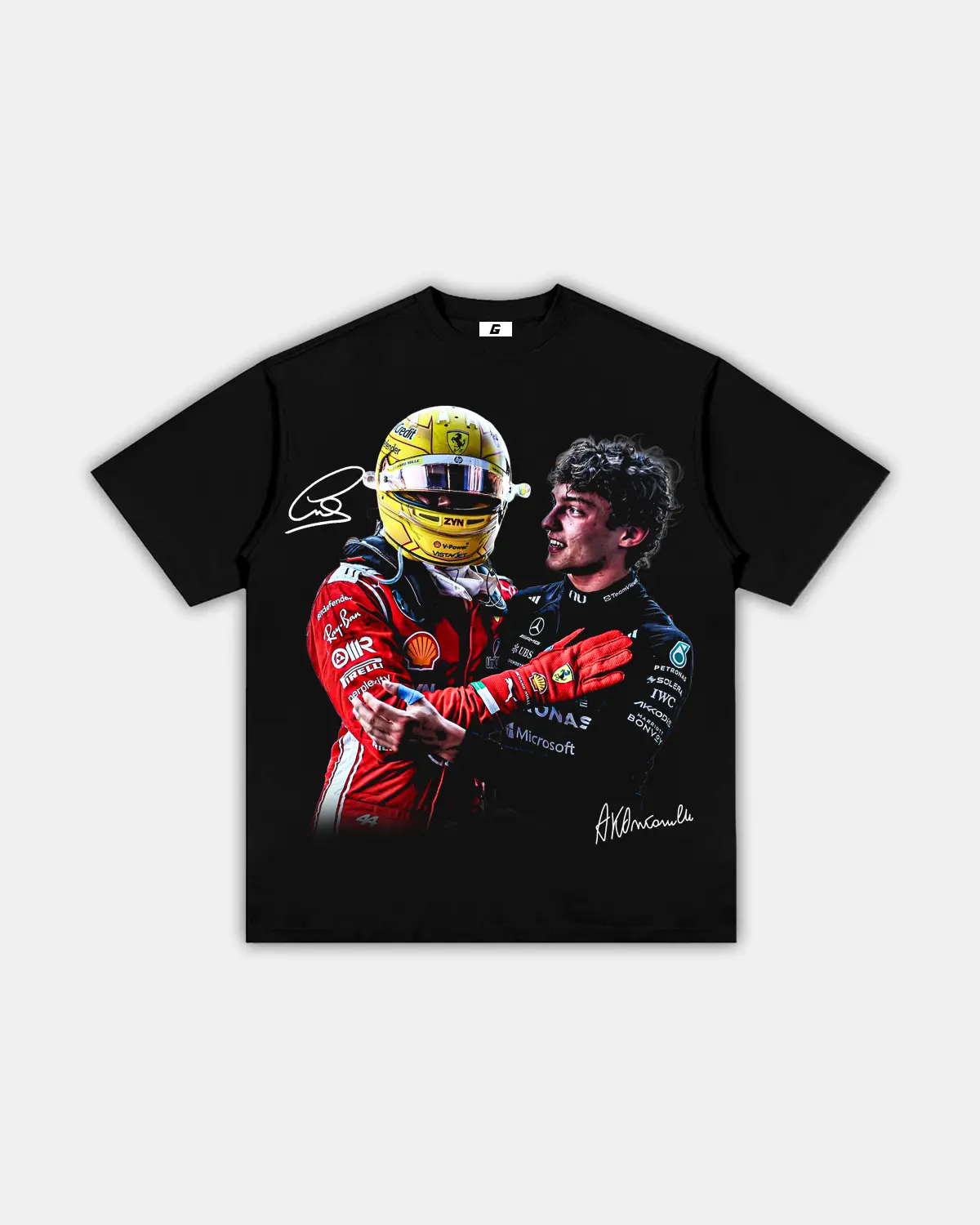 Vintage Lewis x Kimi T-Shirt, Motorsport Streetwear Tee