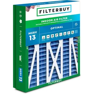 Filterbuy 21x23.5x5 Air Filter (1-Pack), Pleated MERV 13 Optimal Defense HVAC AC Furnace Air Filters for Trane Perfect Fit and American Standard