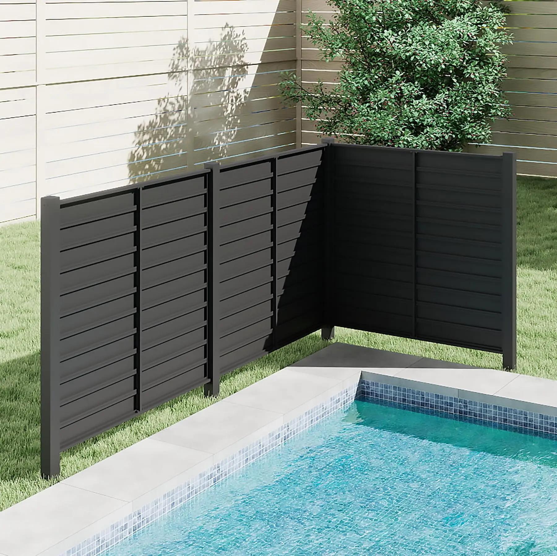 Metal Decorative Fences for Garden Backyard Patio Outdoor Privacy Screens Trash Can Enclosure Air Outdoor Furniture