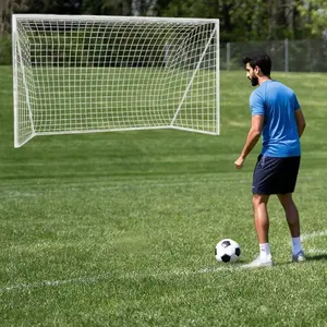 Durable Youth Soccer Net, 4mm Mesh, Elastic Clips, Reusable Straps, 6x4 Feet, Ideal Training Aid, No Warranty, Standard Nets, Soccer Goal Net