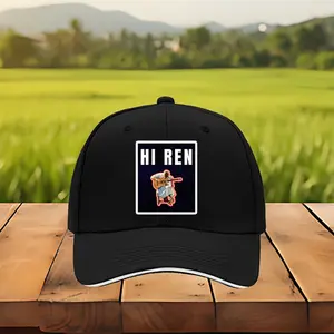Hi Ren Sick Boi Artwork Baseball Cap, Adjustable Snapback, Unisex Casual Style, Casual Headwear |     Pattern Printed Hat |     Polyester fabric