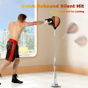 A height-adjustable speed ball with customizable name - a quick-restart standing reaction training ball with portable up-and-down height adjustment, suitable for boxing, MMA, tennis and home gyms - a stability training device for all fitness levels, desig
