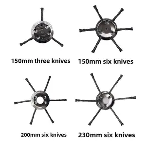 Small lithium battery steel wire mowing head, rust-removing mowing head, universal accessory for lawn mowers, three-blade and six-blade garden tools,summervibes Grass Trimmer Head