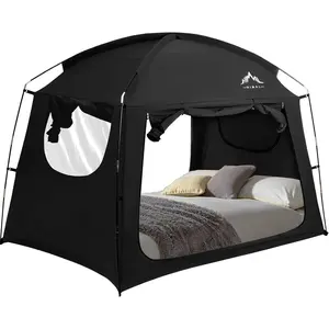 Bed Tent for Indoor Light Reducing Twin Size Tents Breathable Lightweight Private Tent for Bed
