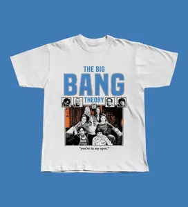The Big Bang Theory Graphic Tee, Sitcom Fan Apparel, "You're in My Spot"