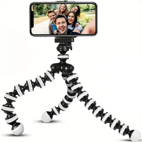 Universal Phone Selfie Tripod, Portable & Stable Tripod Phone Holder, Adjustable Tablet Stand, Selfie Accessories for Phone, Camera, Live Broadcast & Photo, Travel Tripod, Portable Selfie Accessory