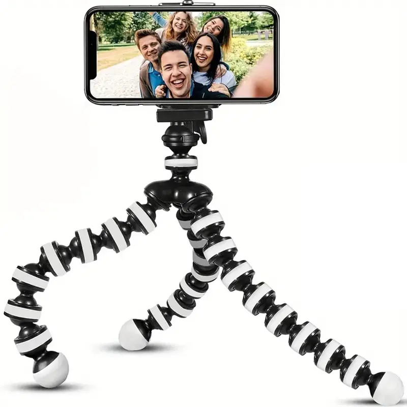 Universal Phone Selfie Tripod, Portable & Stable Tripod Phone Holder, Adjustable Tablet Stand, Selfie Accessories for Phone, Camera, Live Broadcast & Photo, Travel Tripod, Portable Selfie Accessory
