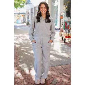 Heather grey drawstring sweatpants