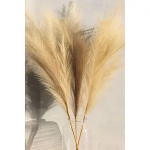 Large Cream Faux Pampas Grass - Individual
