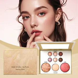 This multi-functional,all-in-one gold-plated makeup palette includes eyeshadow,contour,blush, highlighter, and aegyo sal (under-eye concealer)–a multi-purpose,compact design suitable for everyday or date use.Effortless application with a variety of shades