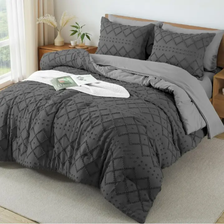 Bohemian style 7-piece comforter-Gray