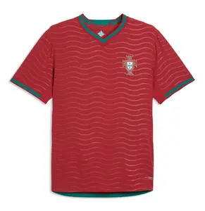 Portugal National Team Jersey 2026 World Cup Home Away Kit Men Women Street Casual Fan Supporter Shirt Wavy Texture Loose Comfortable All Season Soccer Wear