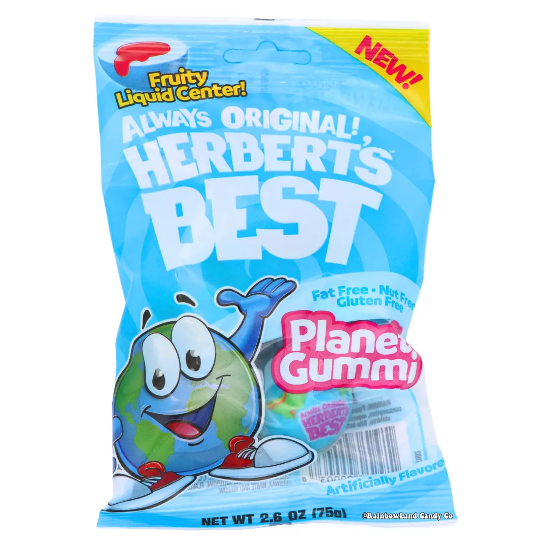 Herbert's Best Planet Gummies (4 pack) - Gummy Candy with Fruity Liquid Center