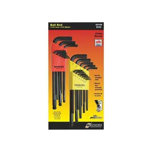 212 MAIN 22-Piece Metric and SAE L-Shape Hex Key Wrench Set, 22 Pieces