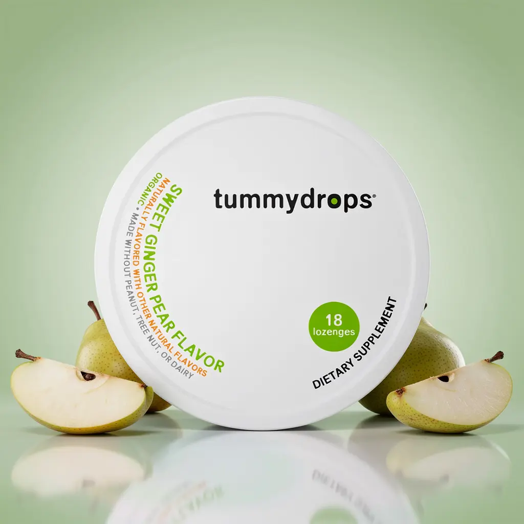 Organic Pear Ginger Tummydrops 18 ct