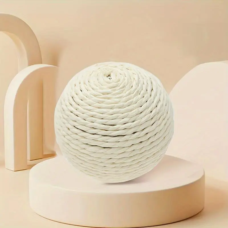Cat scratching ball toy, interactive sound, cardboard material, significant other pet calming stress reduction play