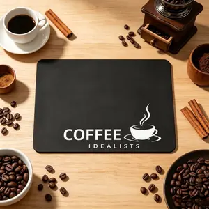 Diatomite Kitchen Mat Heat Resistant Quick Dry Absorbent Non Slip Pad for Counter Coffee Station Desk Table with Coasters