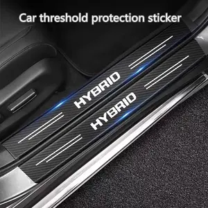 Car Door Sill Protector Sticker, 4/5 Counts Car Door Sill Protective Sticker, Automotive Exterior Accessories for Toyota Prius Camry RAV4 Yaris Crown Auris