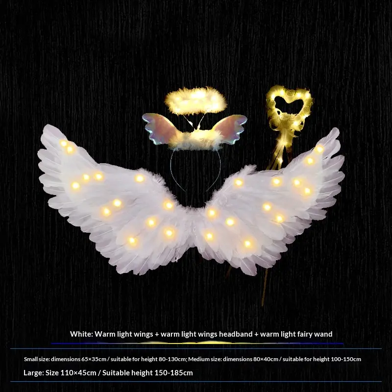 White + Headband + Stick/Warm Light