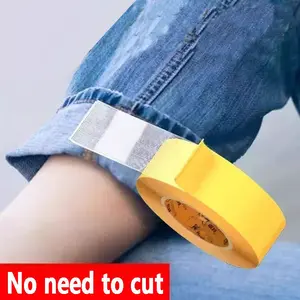 No-Need-to-Cut Double-Sided Tape, Strong Adhesive, Self-Adhesive Pant Cuff Fixer, Auto-Size Jeans Cuff Holder for Men & Women, No Cutting Required Pant Leg Fixing Sticker for Daily Wear, Travel & Jeans Hemming – Easy to Use & Reusable