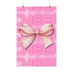 Coquette Pink Allstar Cheerleader Poster Bedroom Decor Matte Vertical Posters