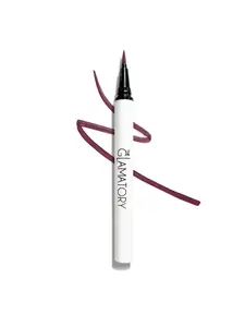 The Glamatory Burgundy Liquid Eyeliner Control - Waterproof, Vegan, Long-wearing with Felt Pointed Tip - Cosmetic
