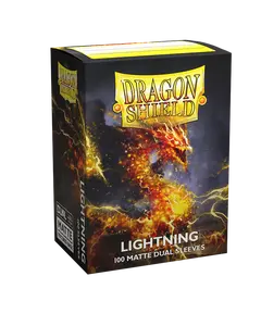 Dragon Shield Deck Protector Sleeves - Matte Dual Lightning (100 Count)