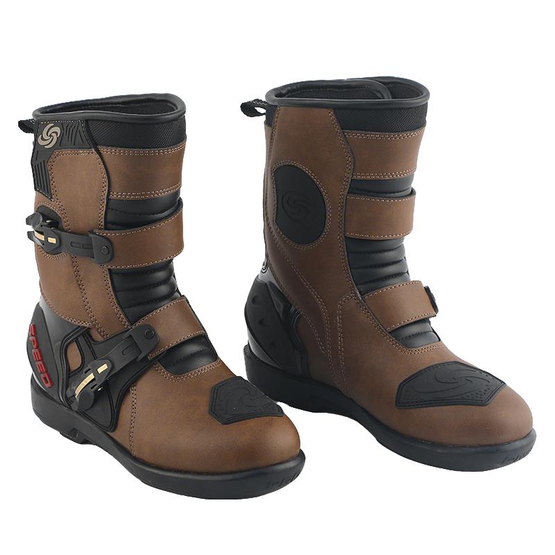 Men's motorcycle riding boots, all-season universal, waterproof, anti-fall, suitable for commuting and motorcycle travel, non-slip and wear-resistant rider shoes