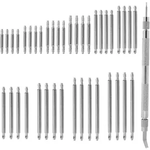 Watch Repair Kit,41  Watch Band Pins Replacement Kit Spring Bar Tool Kit Heavy Duty Stainless Steel Watch Pins Watch Link Remover Kit Diameter 1.5mm and Diameter 1.8mm Watch Spring Bar