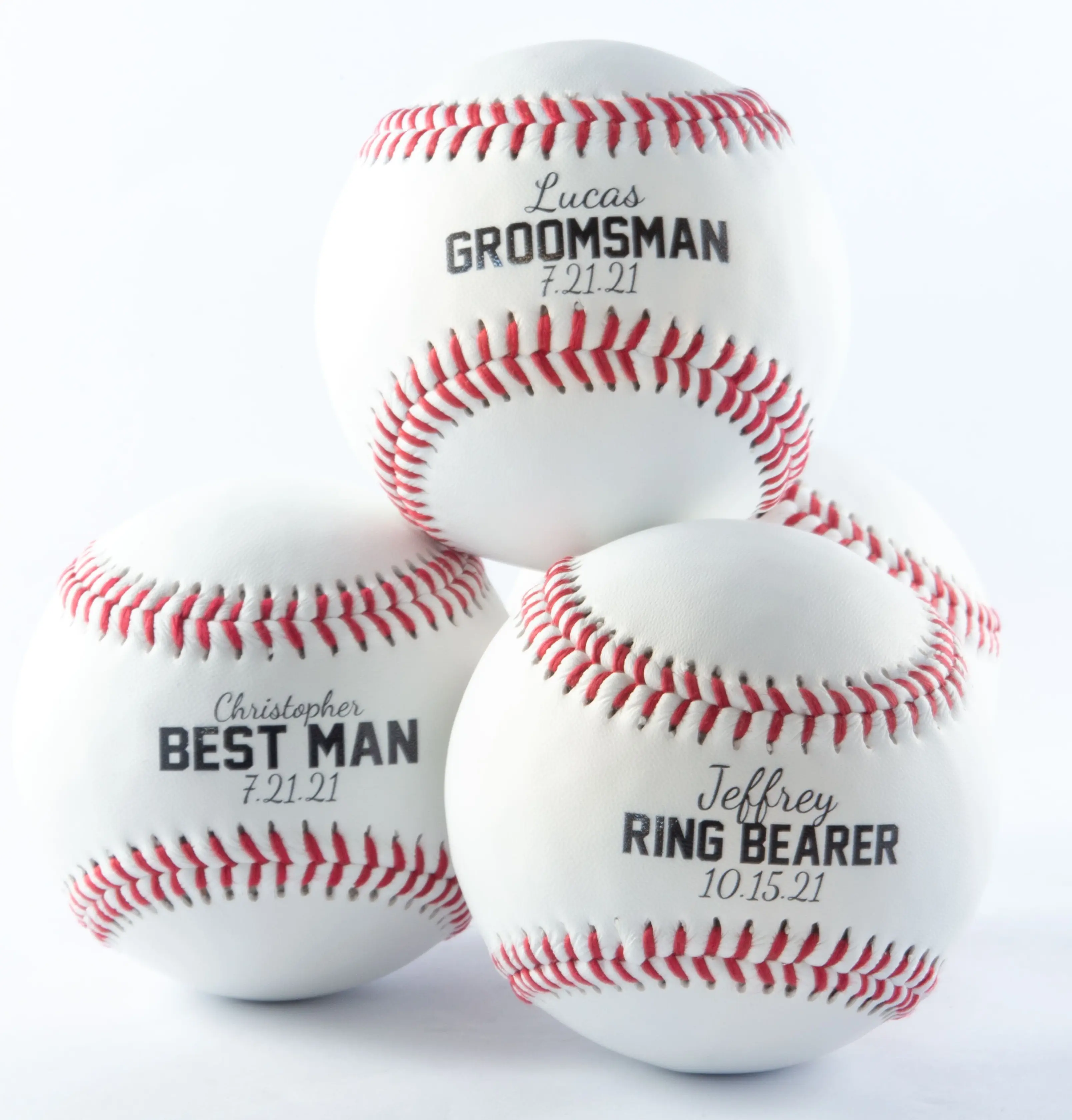 Personalized Leather Baseball, Add your own Text or Logo