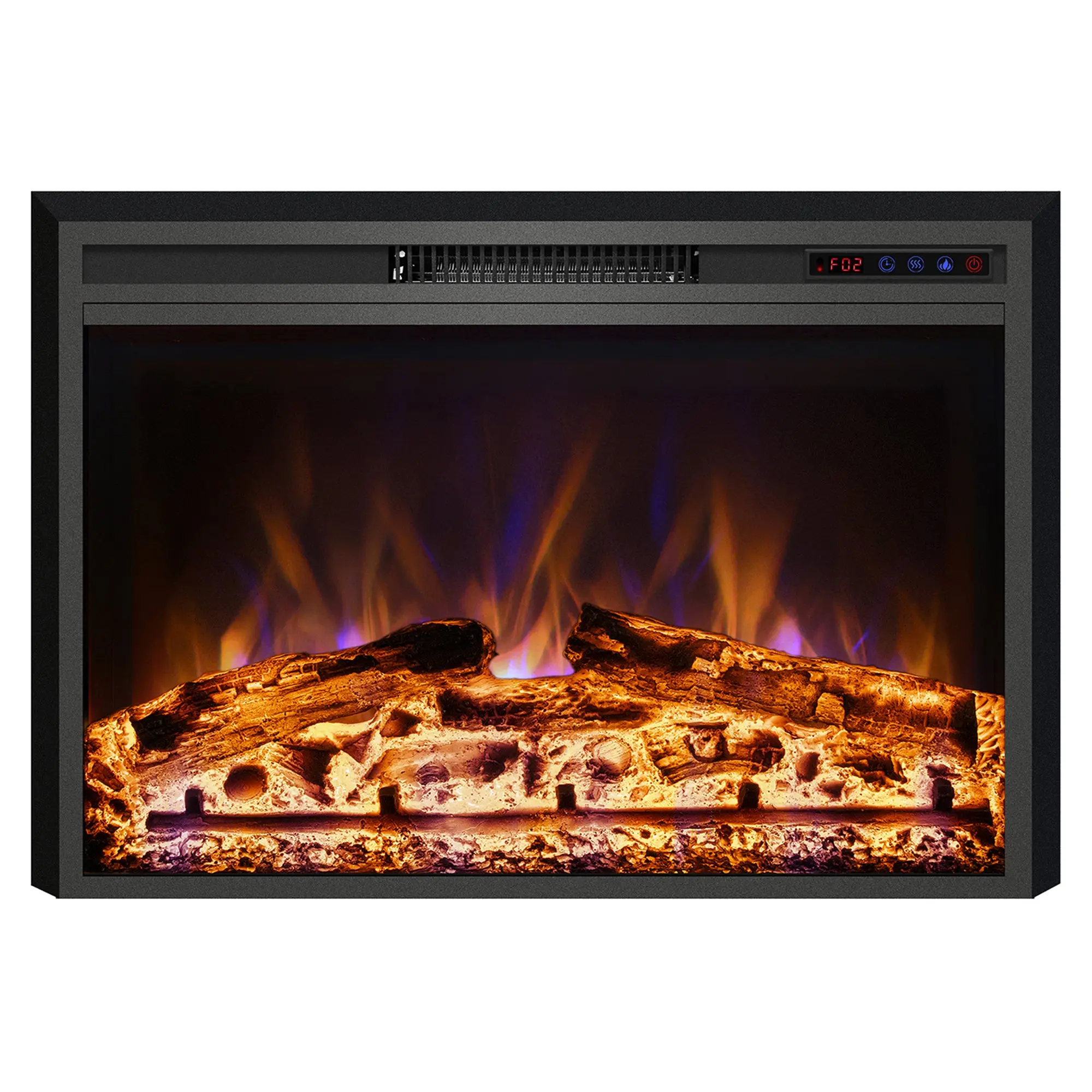 Recessed Electric Fireplace Insert with Realistic Flame Effect-EFB