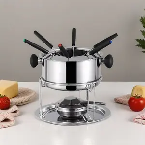 Stainless Steel Mini Sauce Pot Set, 10-count Combination, Cheese & Chocolate Melter, Multifunctional Warm Drink Heater, Cookware