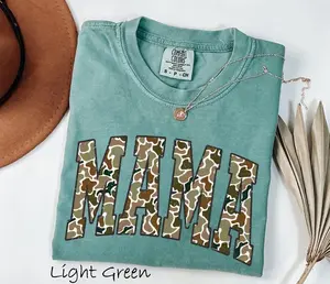 Comfort Colors Camouflage Mama T-Shirt, Mothers Day Gift, Mom Shirt, Retro Mama TShirt, Gift For Mom, Varsity Mama T Shirt, Duck Camo Mama Tees