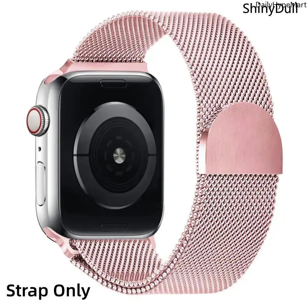 Milanese Loop Magnetic Stainless Steel Mesh Band for Apple Watch Series 1-11 SE Ultra 1-3 38-49mm, Wearable, Accessories