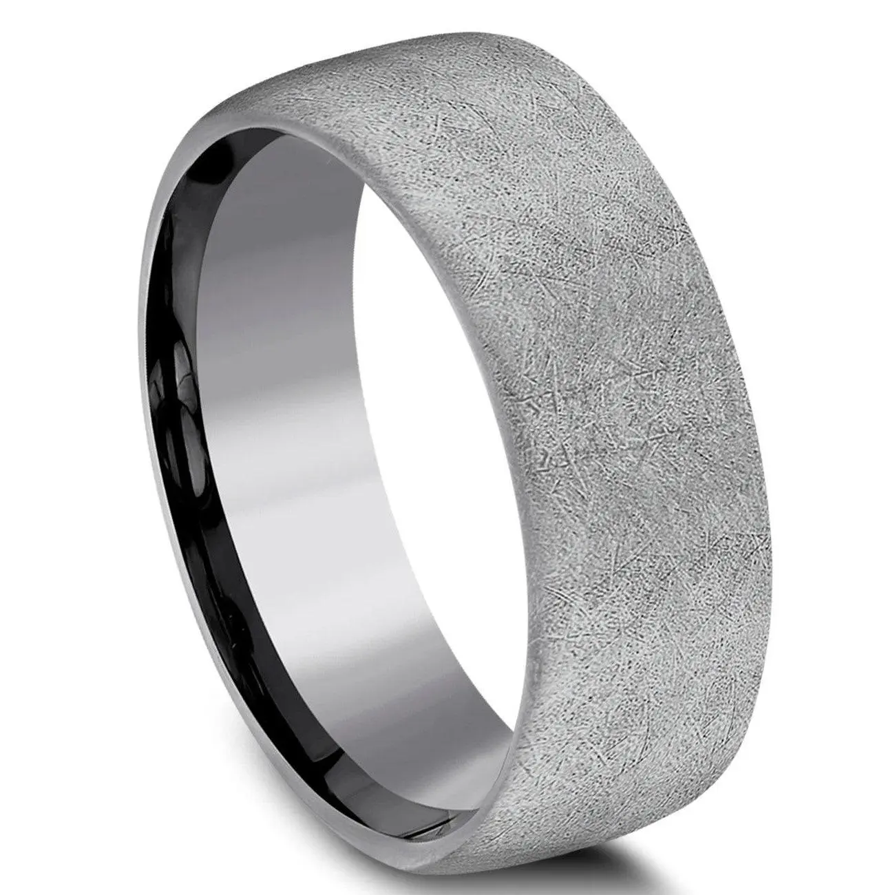 Benchmark Tantalum 8mm Swirl Finish Ring