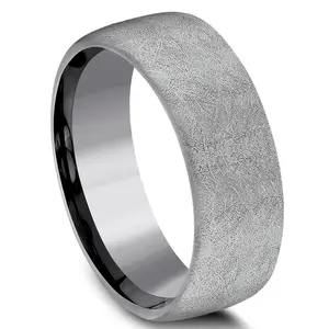 Benchmark Tantalum 8mm Swirl Finish Ring