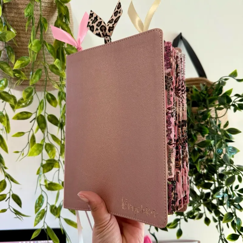 She reads truth rose gold soft cover bible with tabs