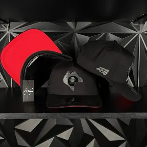 Chiapas México estado SnapBack Hat-Black/Red Visor Cotton Cap Chiapas México estado SnapBack Hat-Black/Red Visor Cotton Cap