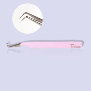 Pink Lash Tweezer Perfect Grip for Volume and Mega Volume Fans