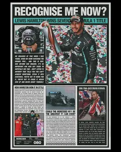 LEWIS HAMILTON POSTER WALL DECOR 1