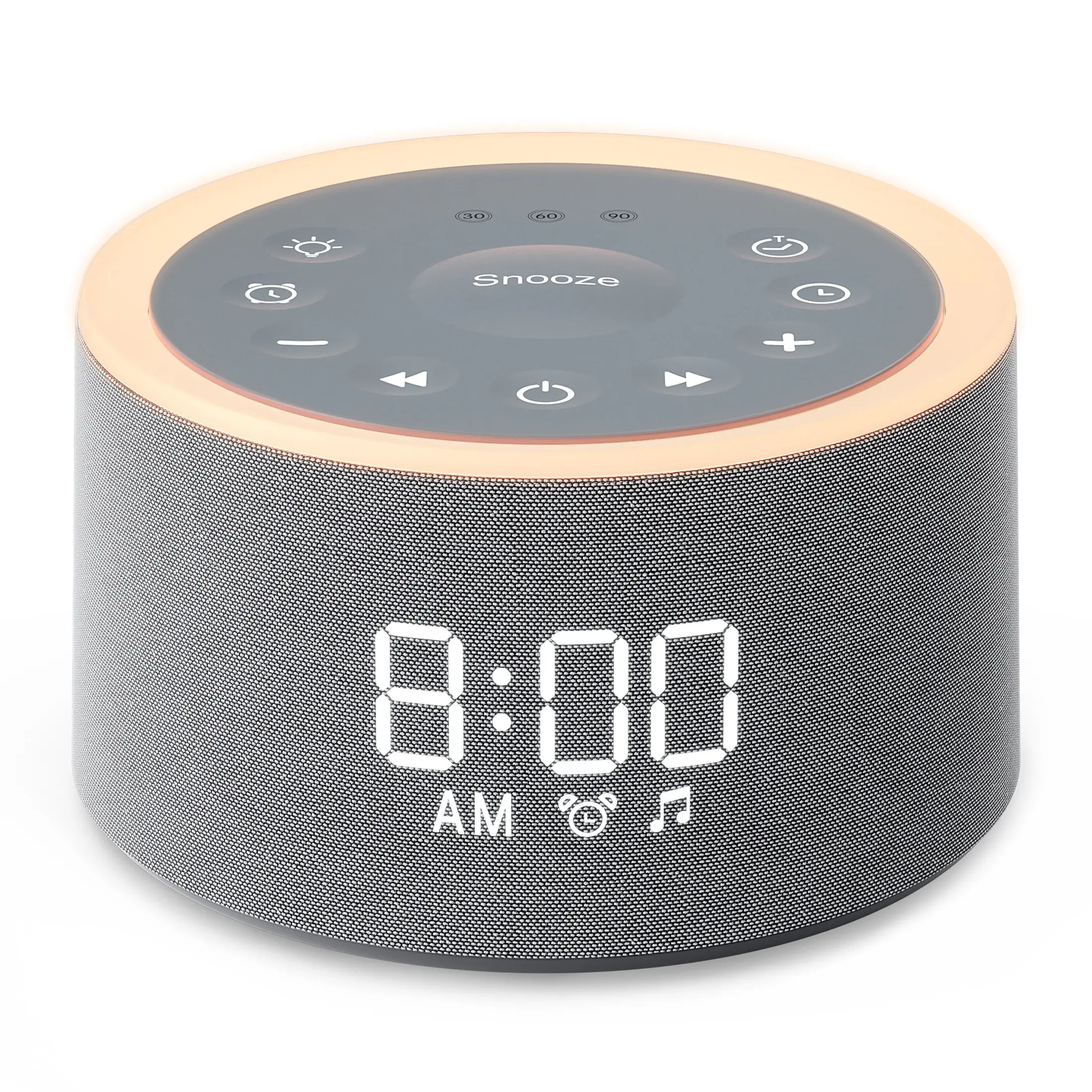 Dreamegg D1+ Sound Machine & Alarm Clock - Sound Machine for Sleep, White Noise Machine with 29 Soothing Sounds, Night Light, 0-100% Dimmable, White Noise Alarm Clock for Bedrooms Adults