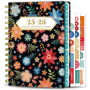 2025-2026 Planner, 12-Month Daily Weekly Monthly Planner from JUL.2025 to JUN.2026, 8.4" X 6", Spiral Notebook with Stickers, back to school