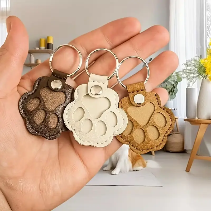 Animal Paw Print Keychain for Pet Owners - Multifunction Use Pet Hair Collector, Decorative Leisure Accessory with Buckle, Cute, Portable, Unisex, Playful, Animals, Sports & Outdoor Gear