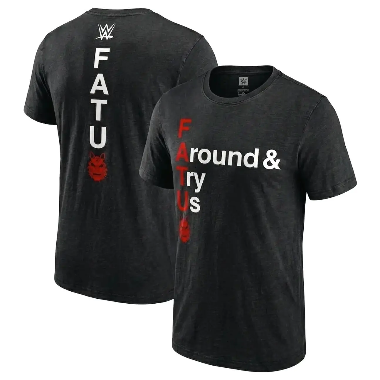 Jacob Fatu “F Around & Try Us” Graphic Tee Men Top Shirt Wash 230gsm Cotton – Samoan Werewolf Intensity, Ruthless Power, Bloodline Influence, Explosive In-Ring Destruction, Fearless Persona & Rapid Rise Toward WWE Main Event Supremacy OCT