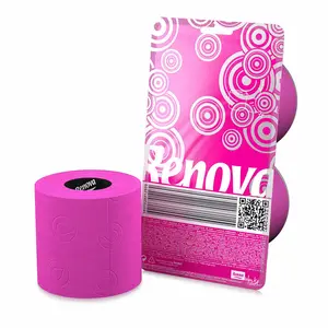Pink Toilet Paper 3 ply Gift box 2 Rolls 140 Premium Quality sheets