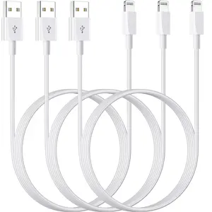 3ft 3Pack Apple MFi Certified for iPhone Charger Cord, USB to Lightning Cable, Fast Charging & Data Sync, Compatible with iPhone 14/13/12/11/XR/XS/X/8/7/6/5/SE/iPad